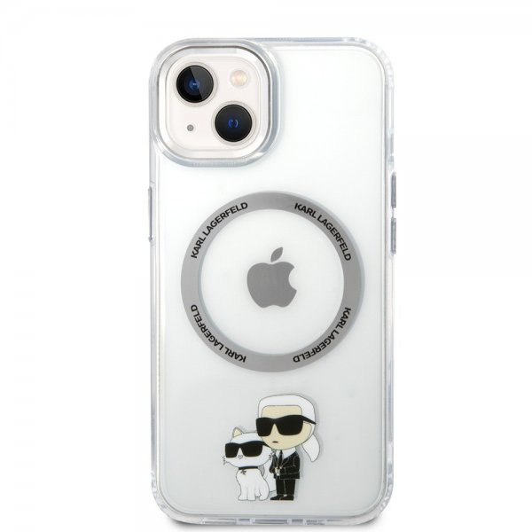 Karl Lagerfeld iPhone 15 Deksel NFT Karl & Choupette Transparent