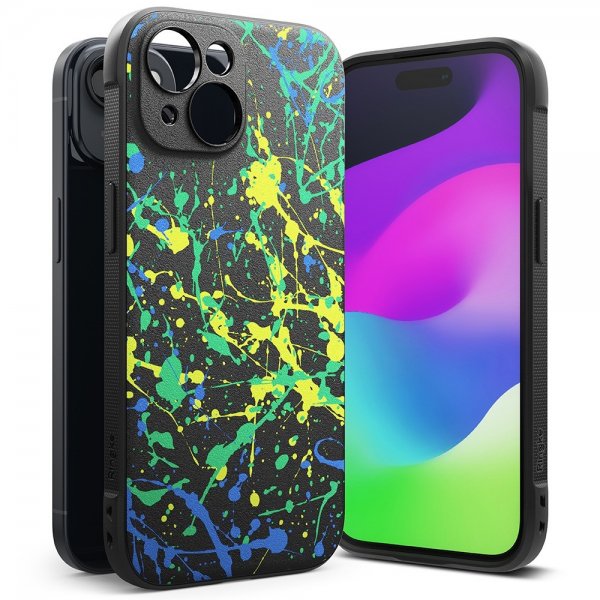 Ringke iPhone 15 Deksel Onyx Design Action Painting