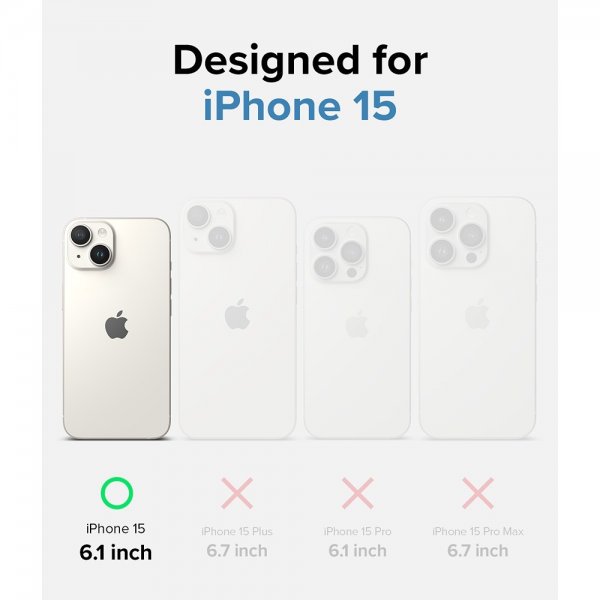 Ringke iPhone 15 Deksel Onyx Design Blue Brush