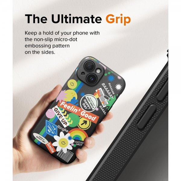 Ringke iPhone 15 Deksel Onyx Design Sticker