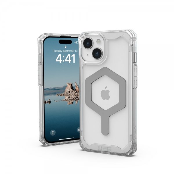 Urban Armor Gear (UAG) iPhone 15 Deksel Plyo MagSafe Ice Sølv