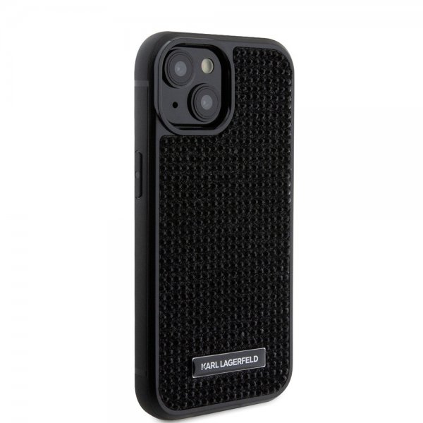 Karl Lagerfeld iPhone 15 Deksel Rhinestone Svart