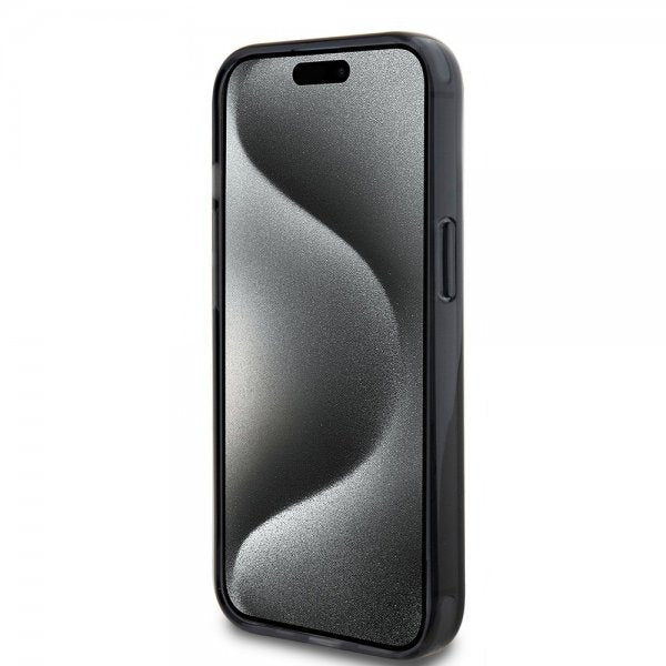 Karl Lagerfeld iPhone 15 Deksel Ring Stand MagSafe Svart
