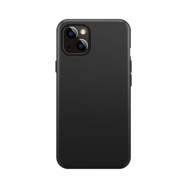 Xqisit iPhone 15 Deksel Silicone Case Svart