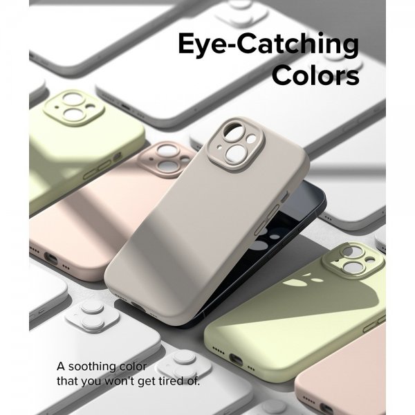 Ringke iPhone 15 Deksel Silicone Magnetic Stone