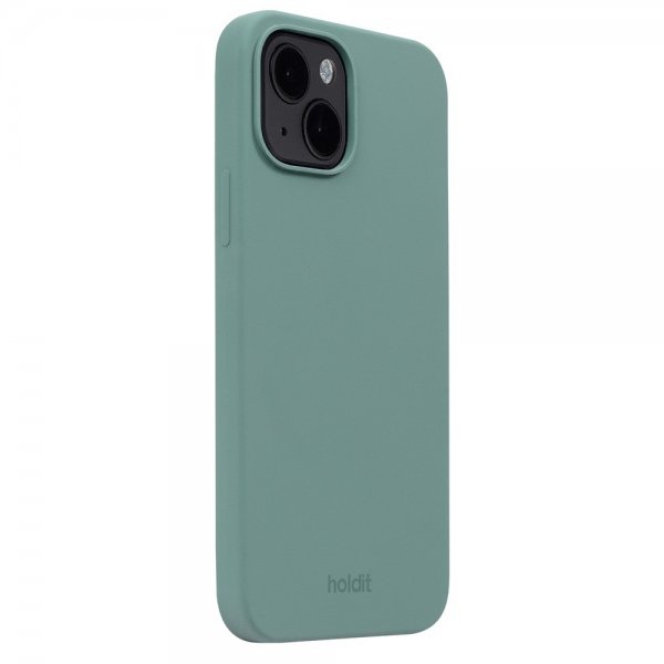 holdit iPhone 15 Deksel Silikon Moss Green