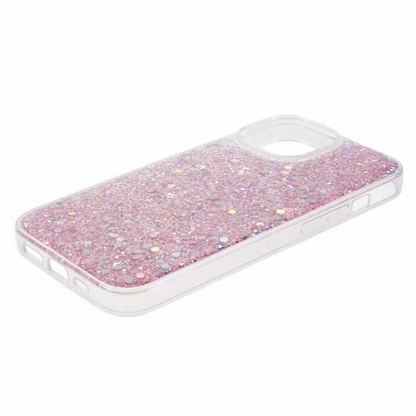 Nordic Covers iPhone 15 Deksel Sparkle Series Blossom Pink