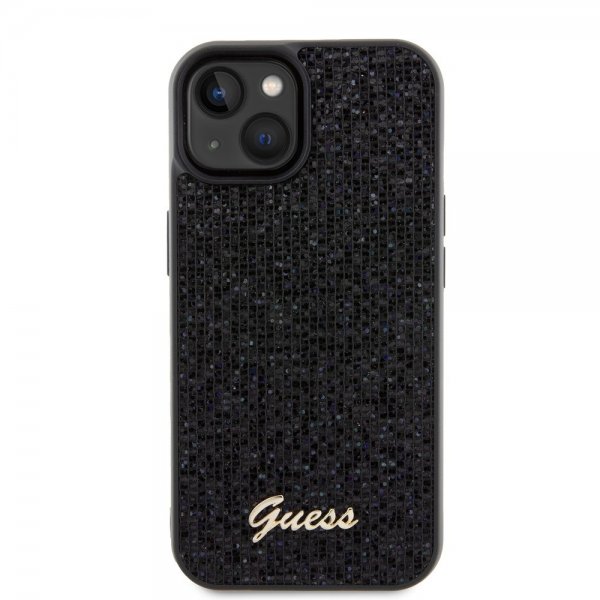 Guess iPhone 15 Deksel Square Mirror Svart