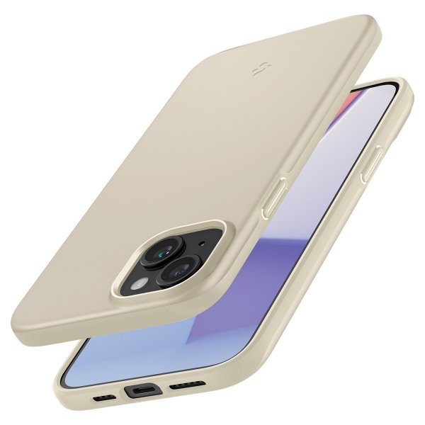 Spigen iPhone 15 Deksel Thin Fit Mute Beige