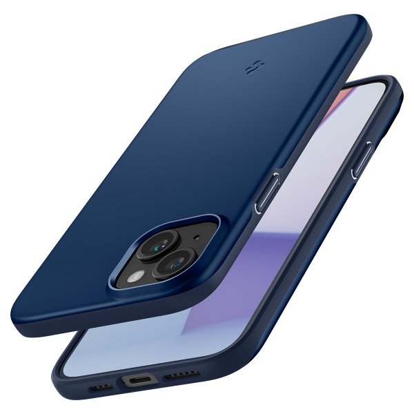 Spigen iPhone 15 Deksel Thin Fit Navy Blue