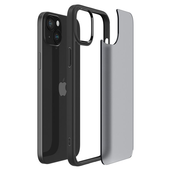 Spigen iPhone 15 Deksel Ultra Hybrid Frost Black