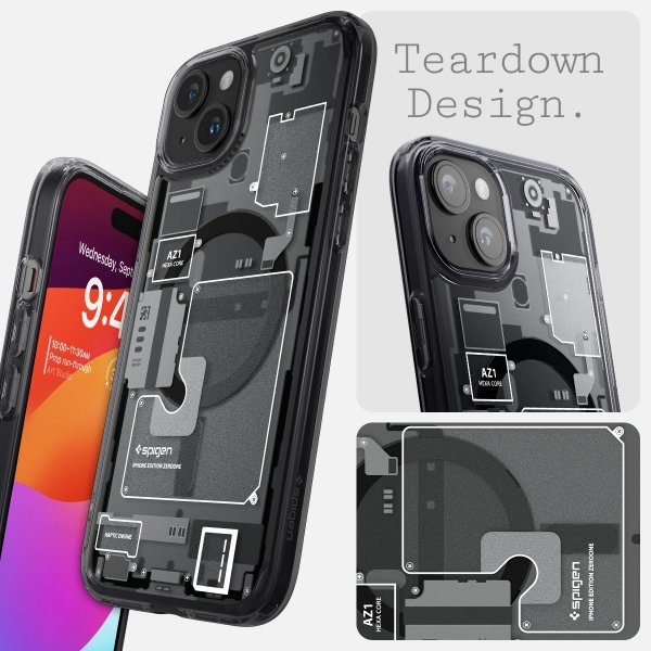Spigen iPhone 15 Deksel Ultra Hybrid MagFit Zero One
