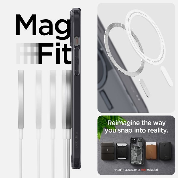 Spigen iPhone 15 Deksel Ultra Hybrid MagFit Zero One