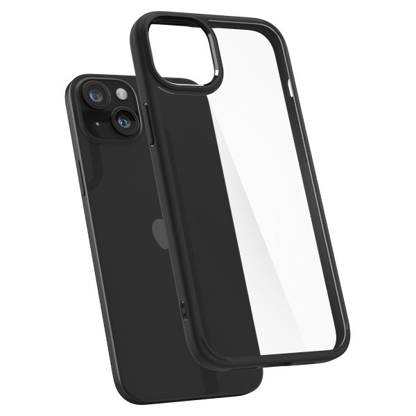 Spigen iPhone 15 Deksel Ultra Hybrid Matte Matte Black