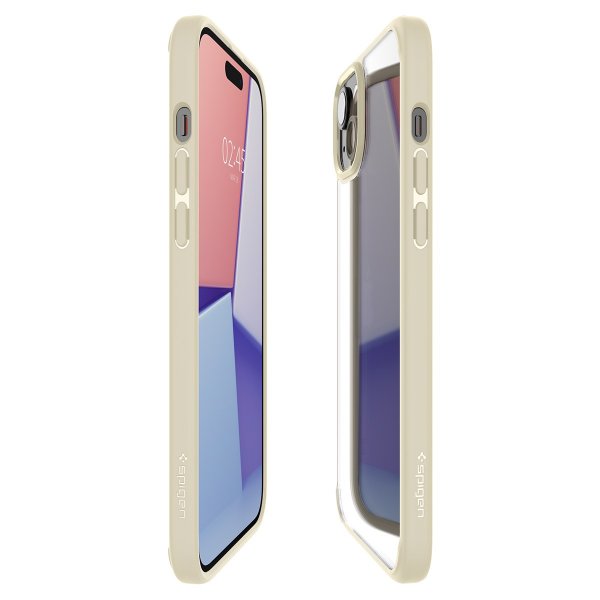 Spigen iPhone 15 Deksel Ultra Hybrid Mute Beige