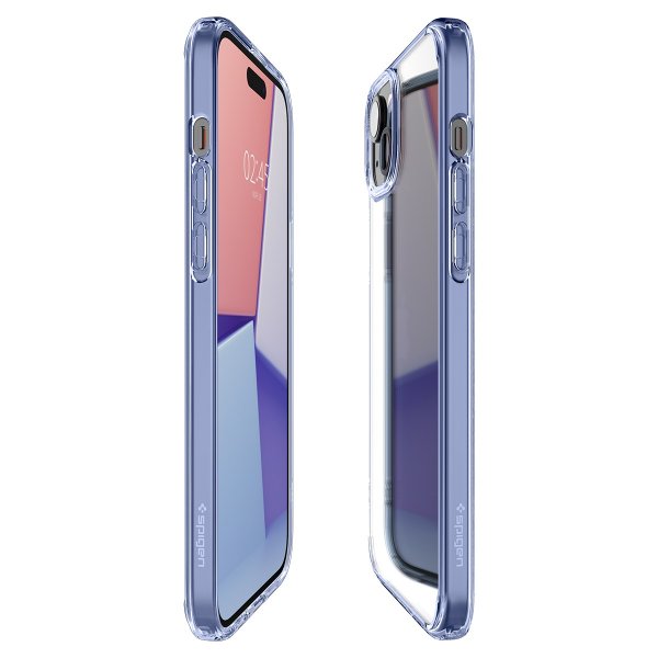 Spigen iPhone 15 Deksel Ultra Hybrid Sky Crystal