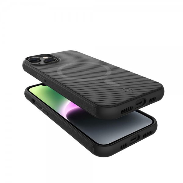 Celly iPhone 15 Deksel ULTRAMAG Svart
