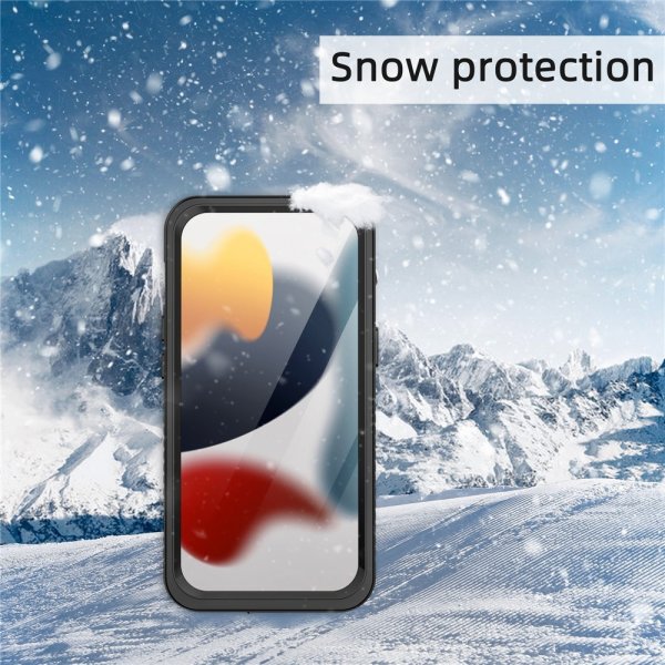 Redpepper iPhone 15 Deksel Vanntett IP68 Svart