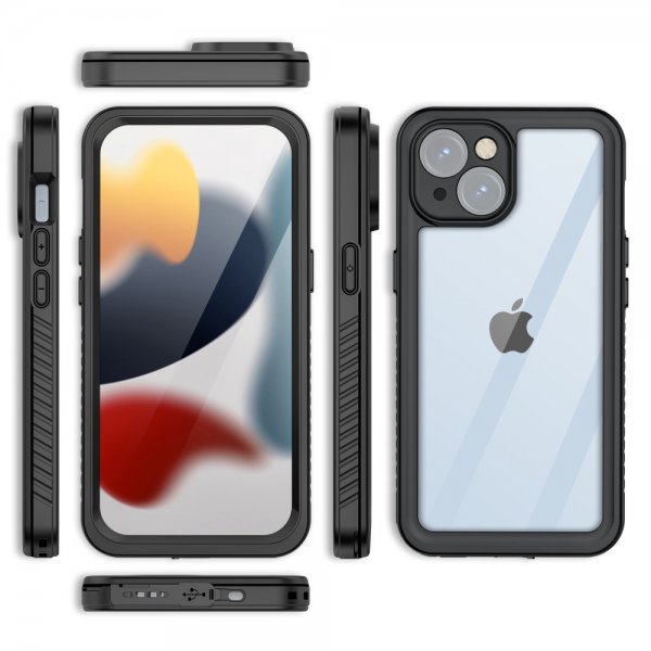Redpepper iPhone 15 Deksel Vanntett IP68 Svart