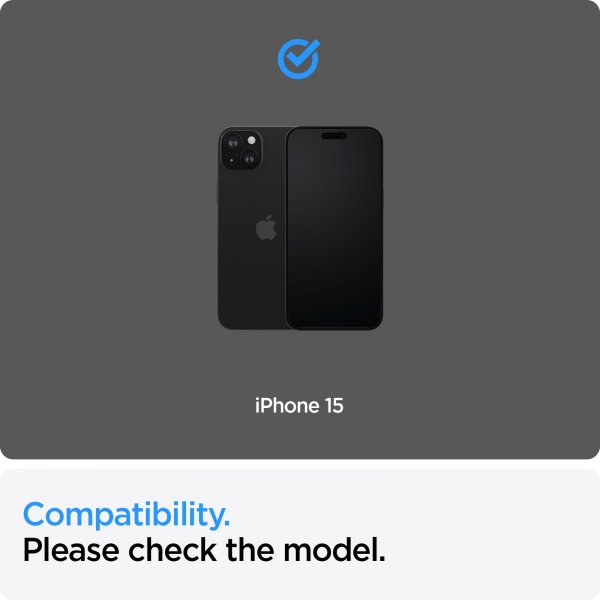 Spigen iPhone 15 Skjermbeskytter GLAS.tR ALIGNmaster 2-pakning