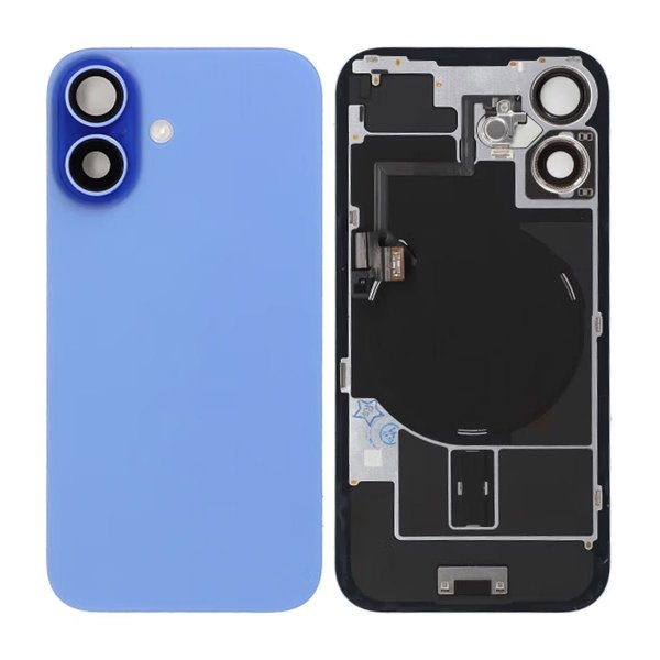 iPhone 16 Bakside Glass - Blå