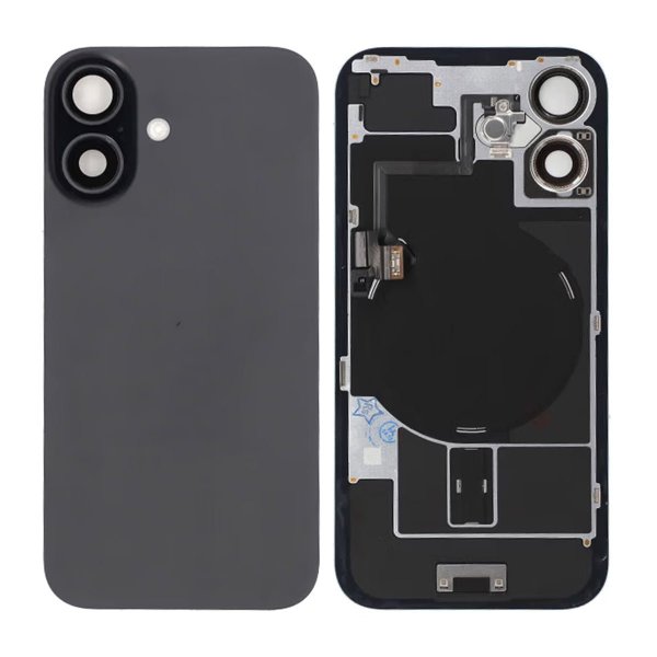 iPhone 16 Baksideglass - Svart