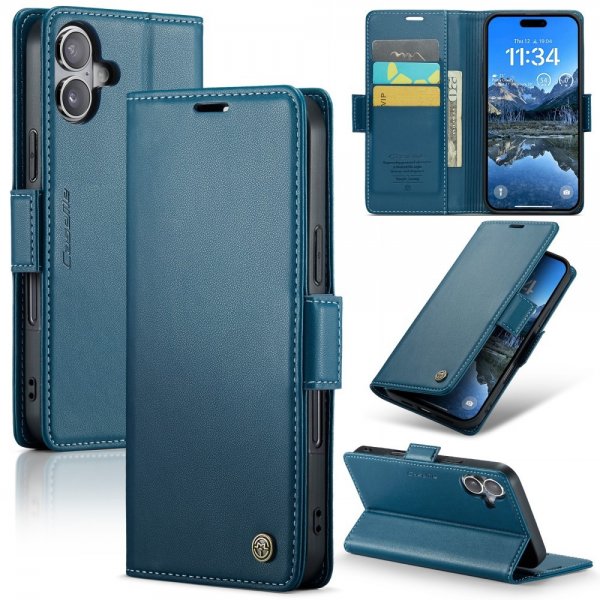 CaseMe iPhone 16 Etui 023 Series Blå