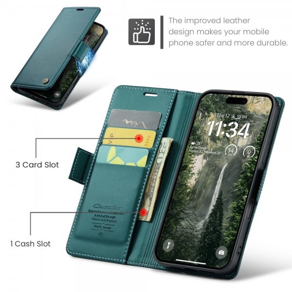 CaseMe iPhone 16 Etui 023 Series Grønn