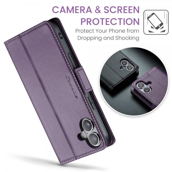 CaseMe iPhone 16 Etui 023 Series Lilla