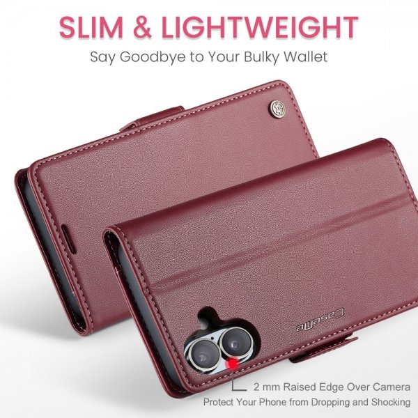 CaseMe iPhone 16 Etui 023 Series Rød