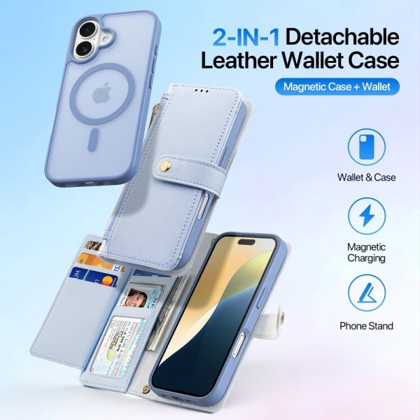 Dux Ducis iPhone 16 Etui 2-in-1 Lawa Series MagSafe Blå
