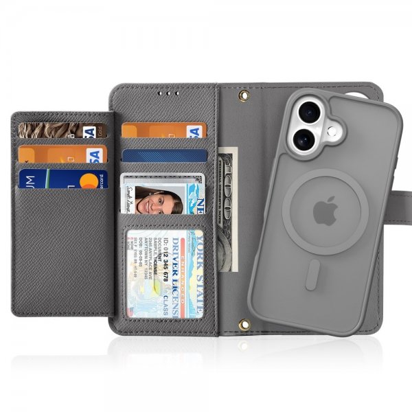 Dux Ducis iPhone 16 Etui 2-in-1 Lawa Series MagSafe Grå