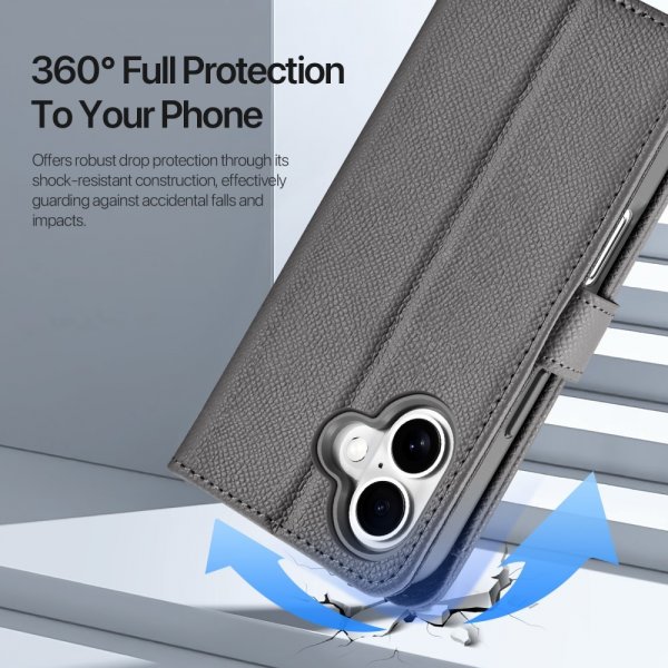 Dux Ducis iPhone 16 Etui 2-in-1 Lawa Series MagSafe Grå