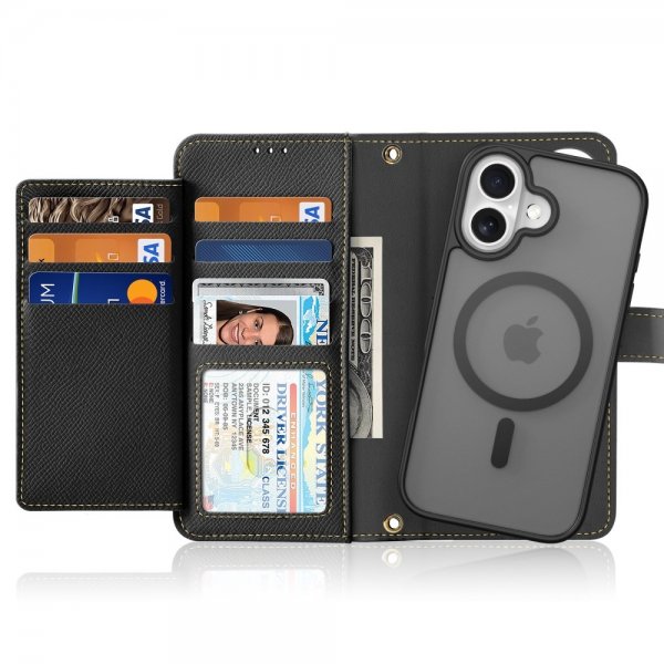 Dux Ducis iPhone 16 Etui 2-in-1 Lawa Series MagSafe Svart