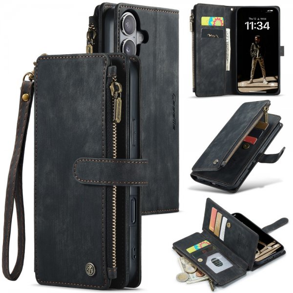 CaseMe iPhone 16 Etui C30 Series Svart