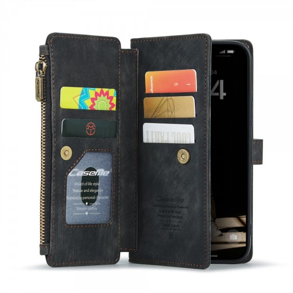 CaseMe iPhone 16 Etui C30 Series Svart