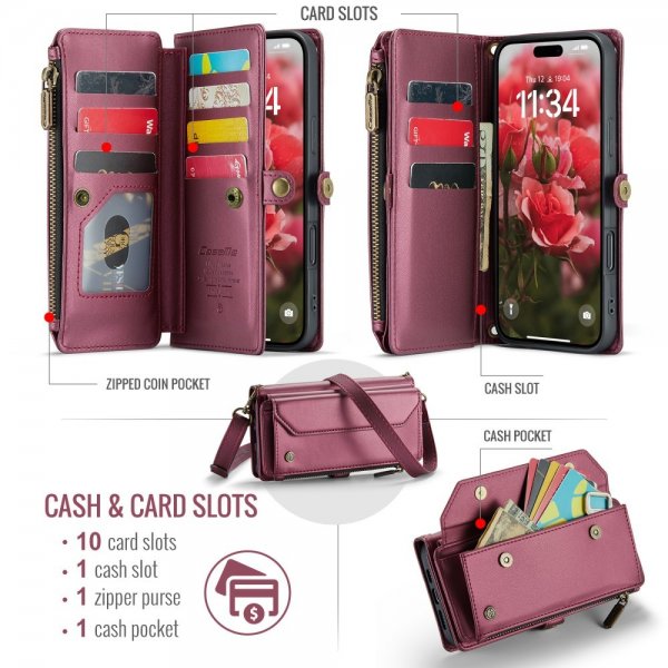 CaseMe iPhone 16 Etui C36 Series Rød