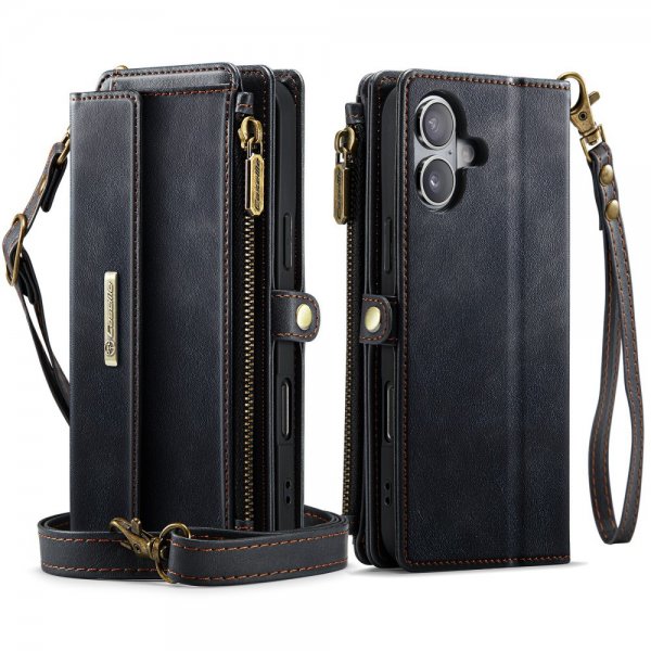CaseMe iPhone 16 Etui C39 Series Svart