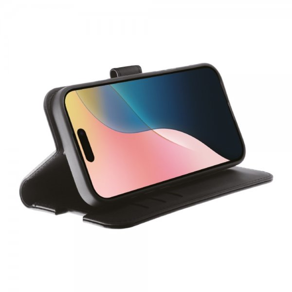 Vivanco iPhone 16 Etui Classic Wallet Svart