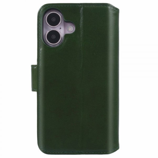 Nordic Covers iPhone 16 Etui Essential Leather Juniper Green