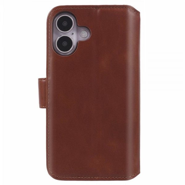 Nordic Covers iPhone 16 Etui Essential Leather Maple Brown