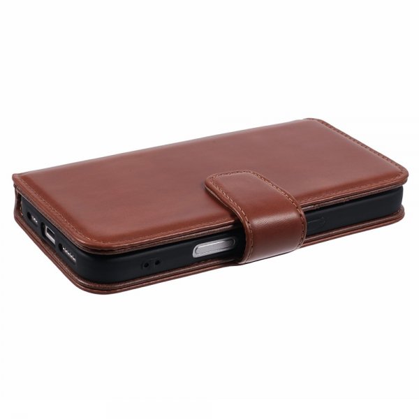 Nordic Covers iPhone 16 Etui Essential Leather Maple Brown