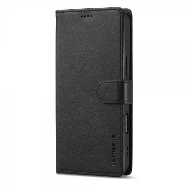 Lc.Imeeke iPhone 16 Etui med Kortlomme stativfunksjon Svart