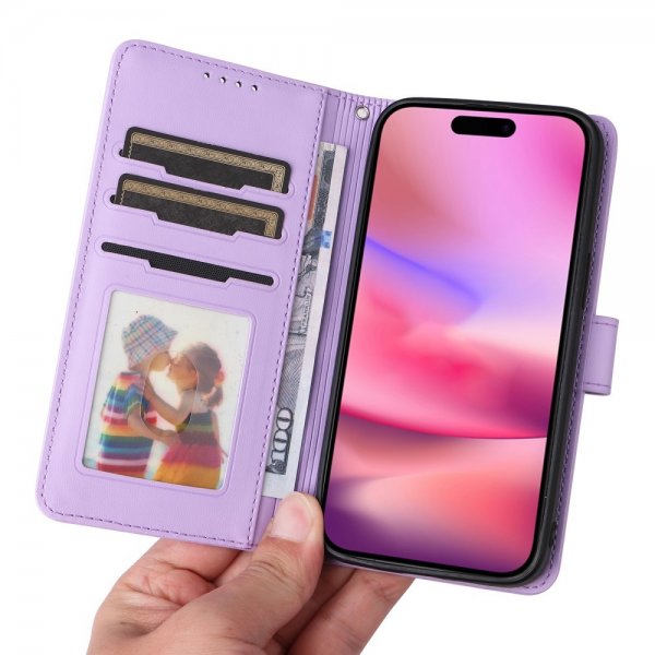 Betopnice iPhone 16 Etui Avtagbart Deksel 005 Lilla