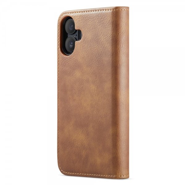 Dg.Ming iPhone 16 Etui Avtagbart Deksel Brun