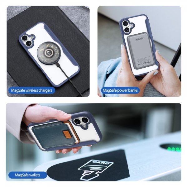 Dux Ducis iPhone 16 Etui Skin X Pro Series MagSafe Blå