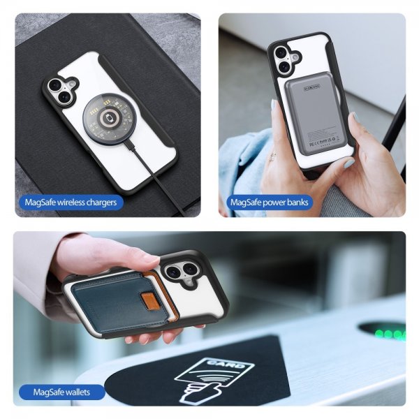 Dux Ducis iPhone 16 Etui Skin X Pro Series MagSafe Svart