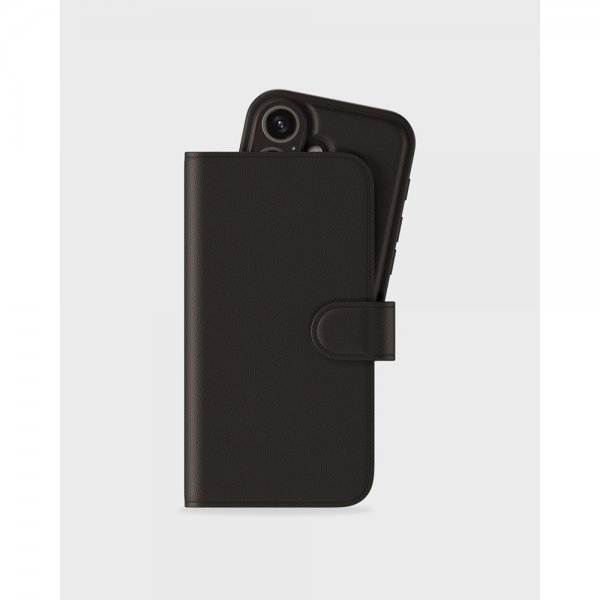 holdit iPhone 16 Etui Wallet Case Magnet Plus Svart