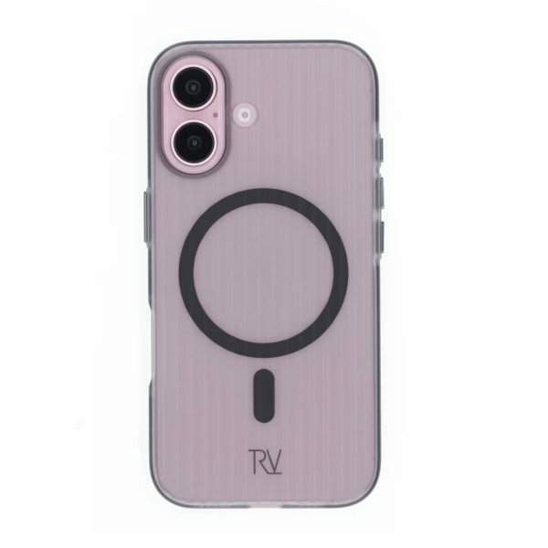 Rvelon iPhone 16 Deksel Korrugerte MagSafe Svart