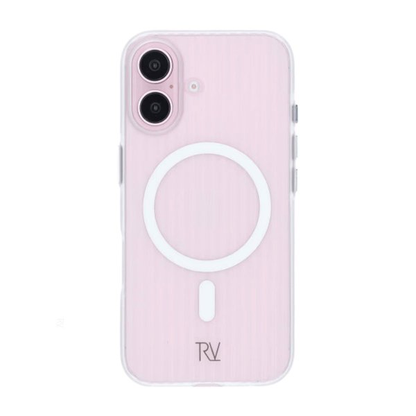 Rvelon iPhone 16 Deksel Korrugerte MagSafe Transparent